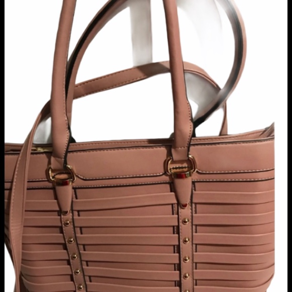NEW...Large Blush Pink Fashion Bag